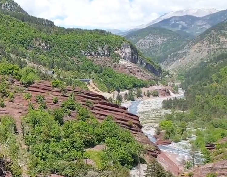 Les roches brunes - Gorges de Daluis