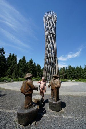 2015 Semaine de randonnée nue dans le Sauerland - à la tour de Lörmecke