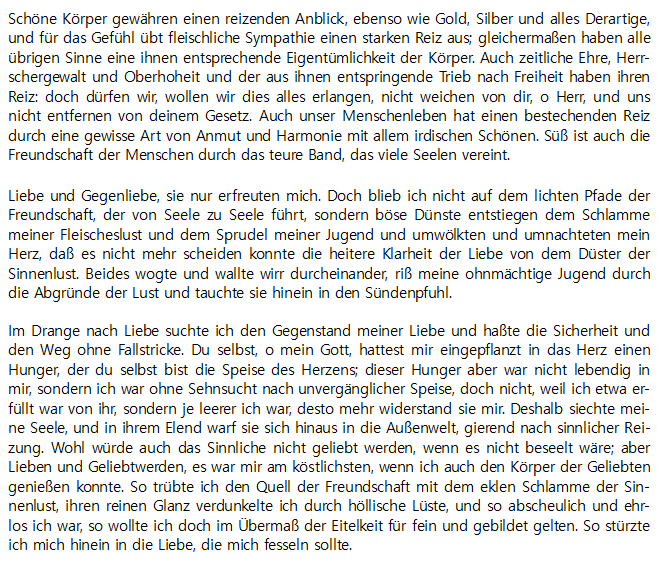 Augustinus, Confessions de foi